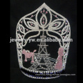 Large Diamond custom Eiffel Tower pageant tiara crown, custom sizes accept